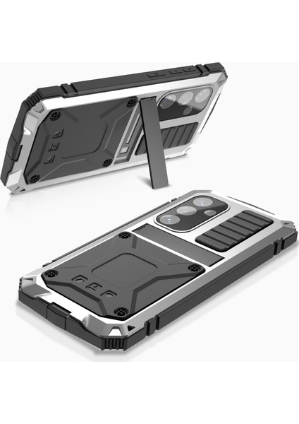 Samsung Galaxy S24+ Kickstand Cover Dahili Temperli Cam Ekran Koruyucu (Yurt Dışından)