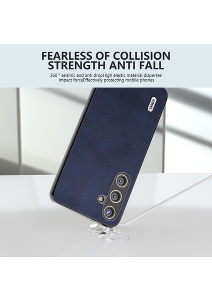Samsung Galaxy S24+ Cowhide Doku Şok Geçirmez Koruyucu Telefon Kapağı (Yurt Dışından)