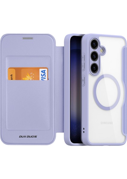 Samsung Galaxy S24+ Kart Yuvası Pu Deri Kapağı (Yurt Dışından)