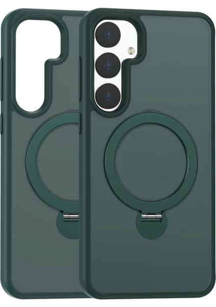 Samsung Galaxy S24 Manyetik Telefon Kılıfı 360 Derece Ring Halkası Kickstand (Yurt Dışından)
