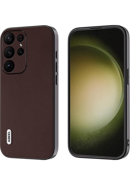 Samsung Galaxy S24 Ultra Damla Koruma Kılıfı Nappa Doku Telefon Kapağı (Yurt Dışından)