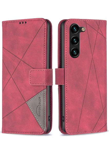 Samsung Galaxy S24 + Flip Telefon Kapağı Pu Deri Folio Telefon Kabuğu (Yurt Dışından)
