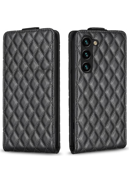 Samsung Galaxy S24 Cep Telefonu Dikey Flip Deri Kapağı (Yurt Dışından)