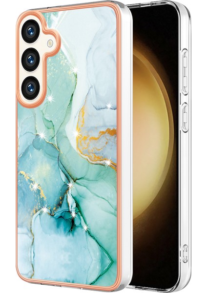 Samsung Galaxy S24 Mermer Telefon Kapağı Yumuşak Tpu Elektrküze Kılıf (Yurt Dışından)