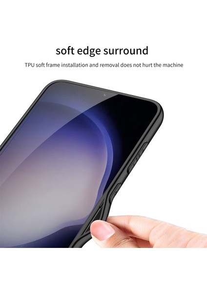 Samsung Galaxy S24 Dokulu Pu Deri+Pc+Tpu Anti-Drop Telefon Kapağı (Yurt Dışından)