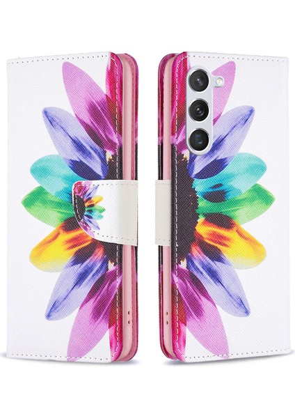 Samsung Galaxy S24 Pu Deri Desen Cüzdan Telefon Kapağı (Yurt Dışından)