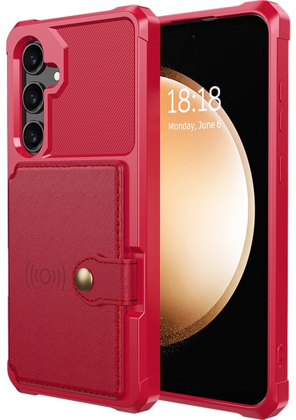 Samsung Galaxy S24 Yumuşak Tpu+Pu Deri Kart Yuvaları Kickstand Telefon Koruyucu (Yurt Dışından) fiyatları
