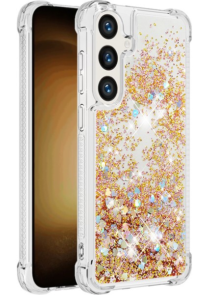 Samsung Galaxy S24+ Sıvı Yüzen Sequins Tpu Kapak (Yurt Dışından)
