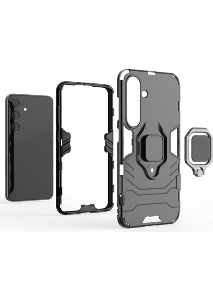 Samsung Galaxy S24 Ring Kickstand Anti-Drop Telefon Kapağı (Yurt Dışından) fiyatları