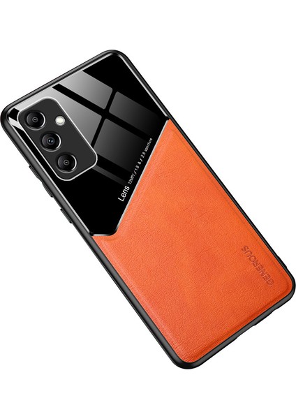 Samsung Galaxy S24 Kırmızı Dayanıklı Kılıf Manyetik Araç Montajı Pu+Tpu+Pc Kapak (Yurt Dışından)