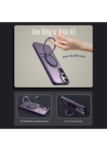 Samsung Galaxy S24 Ring Kickstand Manyetik Telefon Kapağı (Yurt Dışından) fırsatları