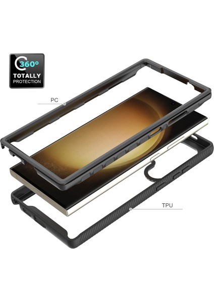 Samsung Galaxy S24 Ultra Şok Emici Pc+Tpu Telefon Muhafız Kapağı (Yurt Dışından)