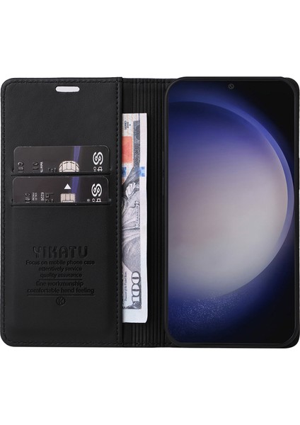 Samsung Galaxy S24+ Manyetik Otomatik Kapanış Deri Telefon Kapağı (Yurt Dışından) fiyatları