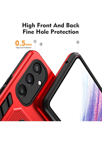 Samsung Galaxy S24 Kickstand Finger Yüzük Strap Pc+Tpu Kaymaz Telefon Geri Kapağı (Yurt Dışından) fiyatları