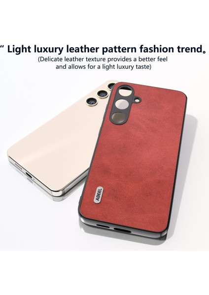 Samsung Galaxy S24+ Cowhide Doku Şok Geçirmez Koruyucu Telefon Kapağı (Yurt Dışından)