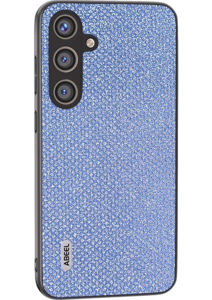 Samsung Galaxy S24+ Koruyucu Telefon Kapağı Rhinestone Doku Deri Geri Kılıf (Yurt Dışından)