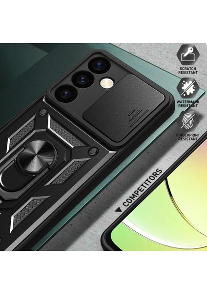 Samsung Galaxy S24+ Pc+ Tpu Kickstand Slayt Lens Kapağı Cep Telefonu Kapağı (Yurt Dışından) indirimleri