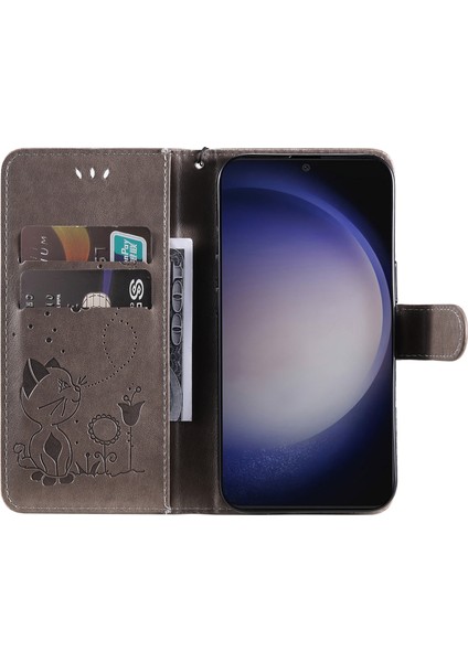 Samsung Galaxy S24+ Kedi Baskılı Cüzdan Telefon Kapağı (Yurt Dışından) fiyatları