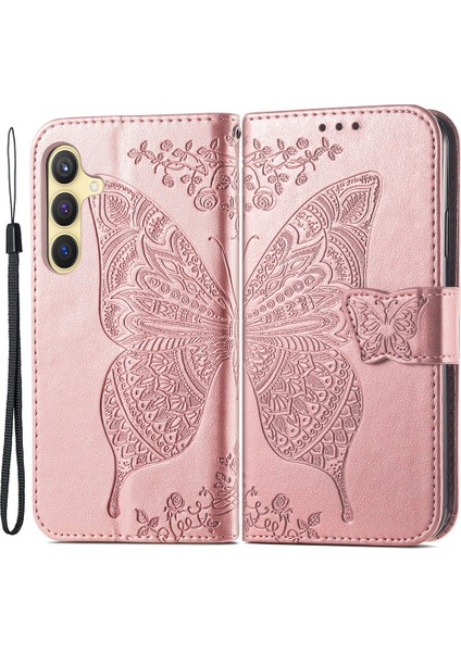 Samsung Galaxy S24+ Cüzdan Kılıfı+ Deri Folio Telefon Kapak Standı (Yurt Dışından)