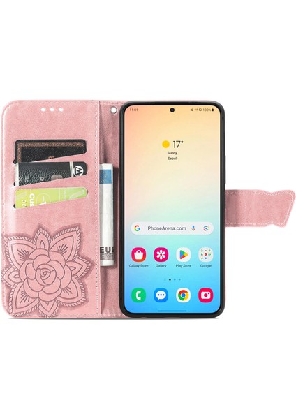 Samsung Galaxy S24+ Cüzdan Kılıfı+ Deri Folio Telefon Kapak Standı (Yurt Dışından)