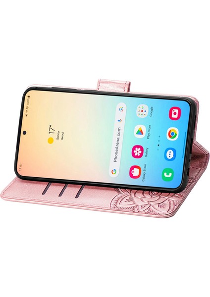 Samsung Galaxy S24+ Cüzdan Kılıfı+ Deri Folio Telefon Kapak Standı (Yurt Dışından)