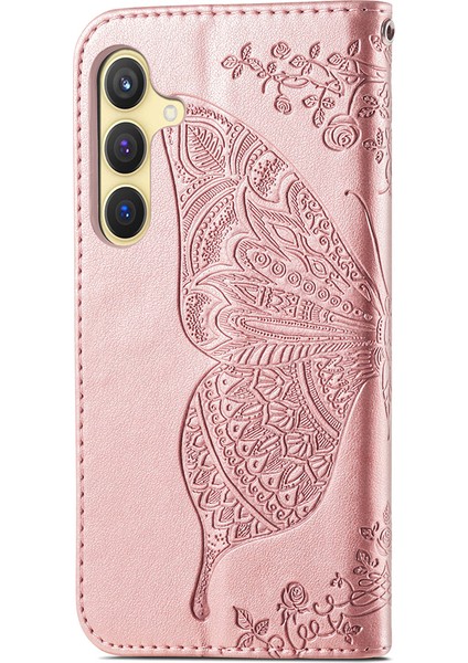 Samsung Galaxy S24+ Cüzdan Kılıfı+ Deri Folio Telefon Kapak Standı (Yurt Dışından)