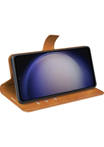 Samsung Galaxy S24+ Pu Deri Flip Stant Cüzdan Telefon Kapağı (Yurt Dışından)