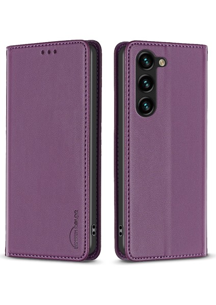 Samsung Galaxy S24+ Kart Tutucu Manyetik Cep Telefonu Kapağı (Yurt Dışından)