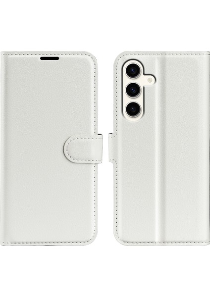 Samsung Galaxy S24+ Cüzdan Stand Litchi Doku Telefon Kapağı (Yurt Dışından)