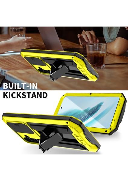 Samsung Galaxy S24+ Pc+Silikon+Metal Kickstand Cover (Yurt Dışından) fiyatları