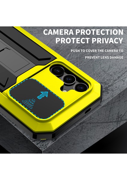 Samsung Galaxy S24+ Pc+Silikon+Metal Kickstand Cover (Yurt Dışından) fırsatları