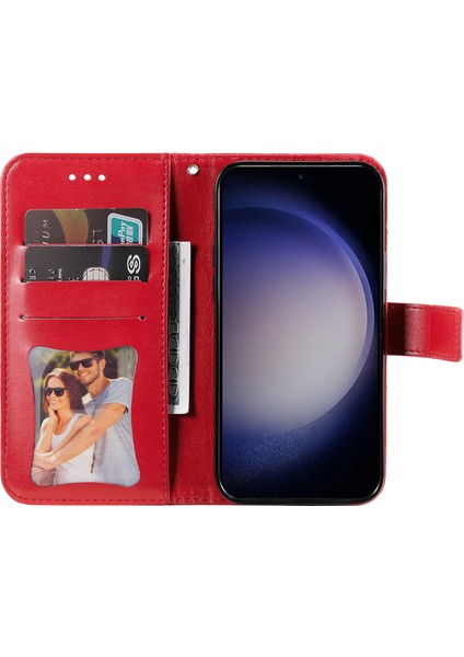 Samsung Galaxy S24+ Stand Cüzdanı Baskılı Pu Deri Cep Telefon Kabuğu Kapağı (Yurt Dışından)