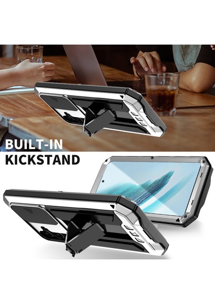 Samsung Galaxy S24+ Pc+Silikon+Metal Kickstand Cover (Yurt Dışından) fiyatları