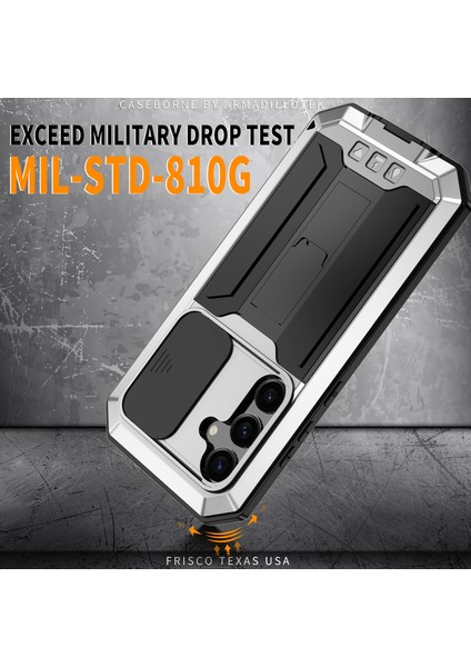 Samsung Galaxy S24+ Pc+Silikon+Metal Kickstand Cover (Yurt Dışından) modelleri