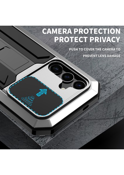 Samsung Galaxy S24+ Pc+Silikon+Metal Kickstand Cover (Yurt Dışından) fırsatları