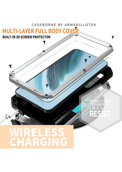 Samsung Galaxy S24+ Pc+Silikon+Metal Kickstand Cover (Yurt Dışından) indirimleri