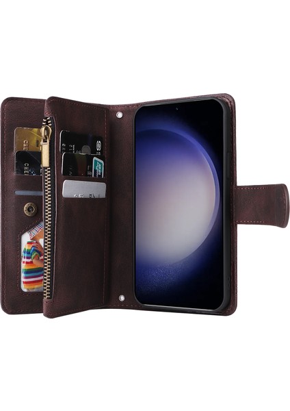 Samsung Galaxy S24+ Çok Kart Tutucu Fermuar Telefon Kapağı (Yurt Dışından) fiyatları