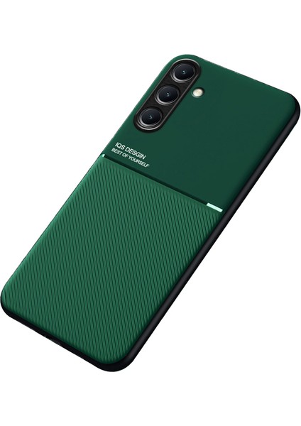 Samsung Galaxy S24+ Pu+Tpu+Pc Manyetik Tutucu Metal Sayfası ile Arka Kapak (Yurt Dışından)