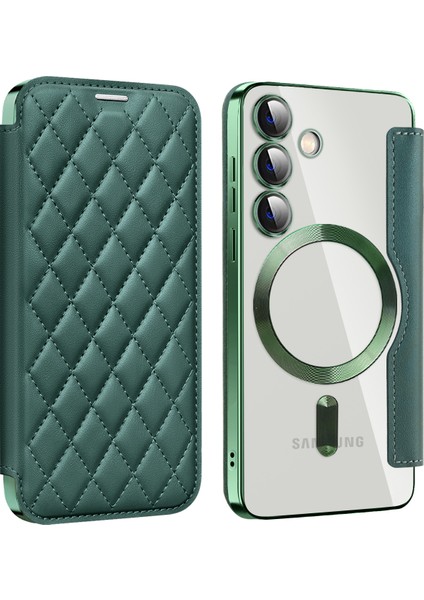 Samsung Galaxy S24+ Kart Tutucu Şok Geçirmez Telefon Kapağı Magsafe ile Uyumlu (Yurt Dışından)
