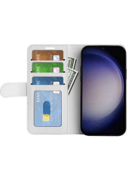 Samsung Galaxy S24+ Çılgın At Dokusu Manyetik Flip Telefon Kapağı (Yurt Dışından)