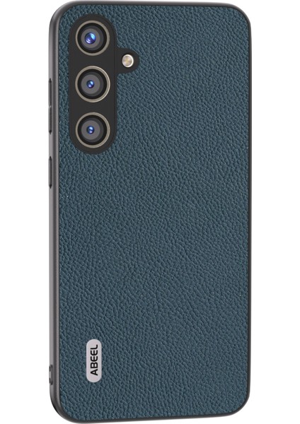 Samsung Galaxy S24+ Litchi Doku Cowhide Deri Arka Kapak (Yurt Dışından)