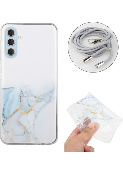 Samsung Galaxy S24+ Mermer Desen Kabartma Telefon Kapağını Kirkarla (Yurt Dışından) fırsatları