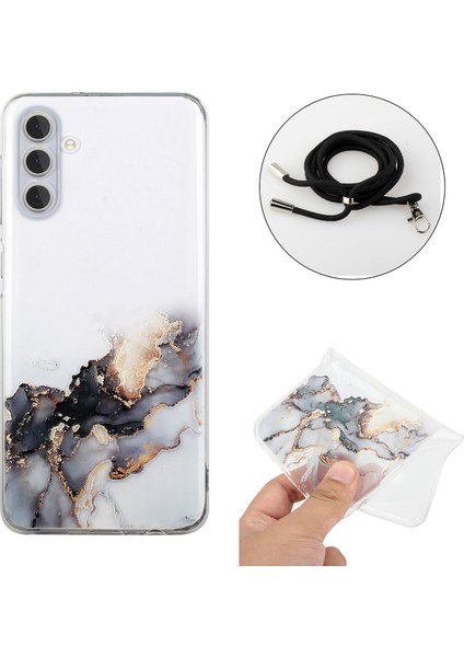 Samsung Galaxy S24+ Mermer Desen Kabartma Telefon Kapağını Kirkarla (Yurt Dışından) fırsatları