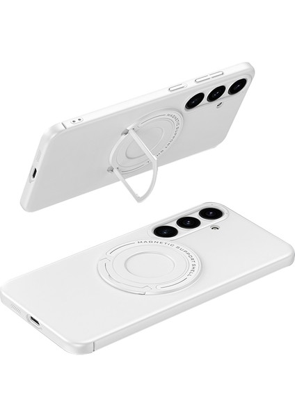 Samsung Galaxy S24+ Manyetik Kickstand Kılıfı Magsafe Damla Koruması ile Uyumlu (Yurt Dışından)
