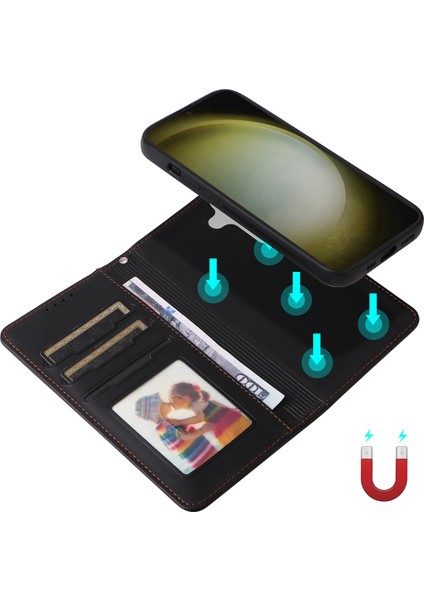 Samsung Galaxy S24+ Deri Kasa Telefon Cüzdan Çıkarılabilir (Yurt Dışından) modelleri