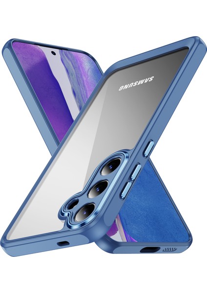 Samsung Galaxy S24+ Tpu+ Akrilik Kılıf Metal Lens Çerçevesi Ultra Şeffaf (Yurt Dışından)