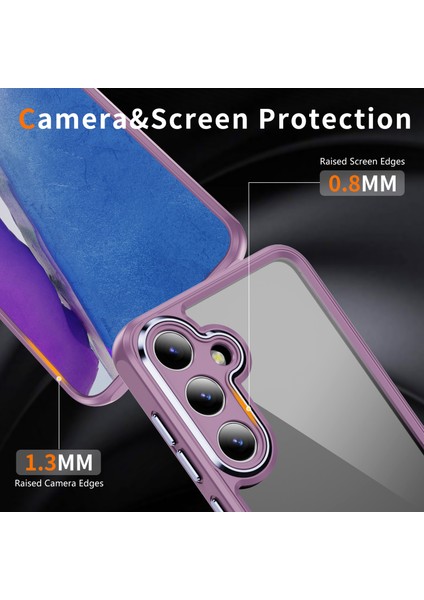 Samsung Galaxy S24+ Tpu+ Akrilik Kılıf Metal Lens Çerçevesi Ultra Şeffaf (Yurt Dışından) indirimleri