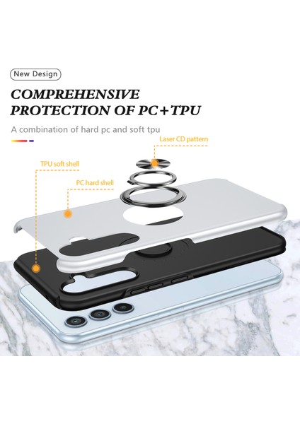 Samsung Galaxy S24+ Slim-Fit Pc+ Tpu Kapağı Ring Kickstand (Yurt Dışından) fırsatları