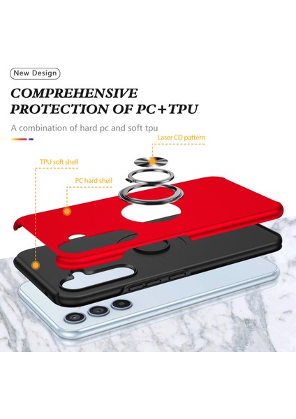 Samsung Galaxy S24+ Slim-Fit Pc+ Tpu Kapağı Ring Kickstand (Yurt Dışından) fırsatları