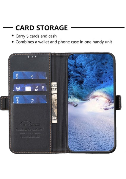 Samsung Galaxy S24 Pu Deri Kart Sahibi Telefon Kapağı (Yurt Dışından)